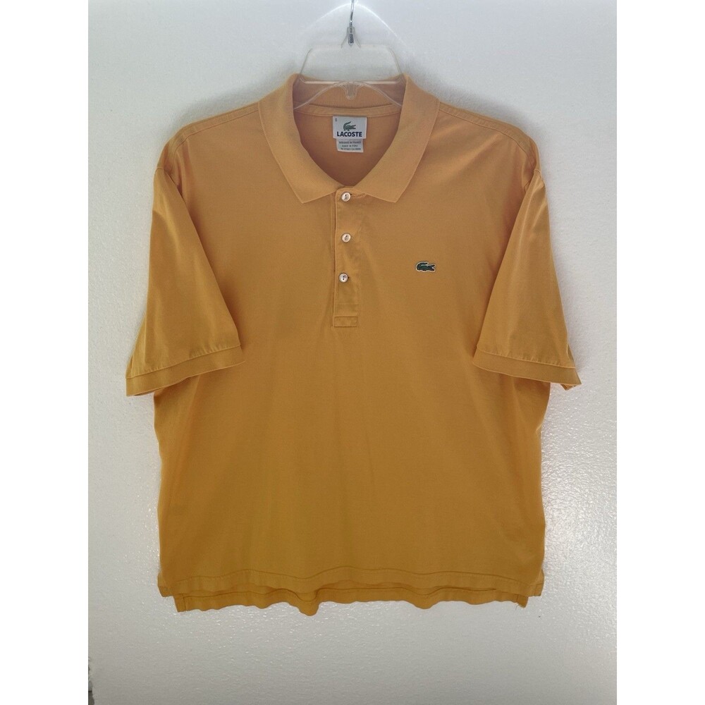 Lacoste Yellow Polo with Crocodile Logo Men’s European Size 6 (US L-XL)